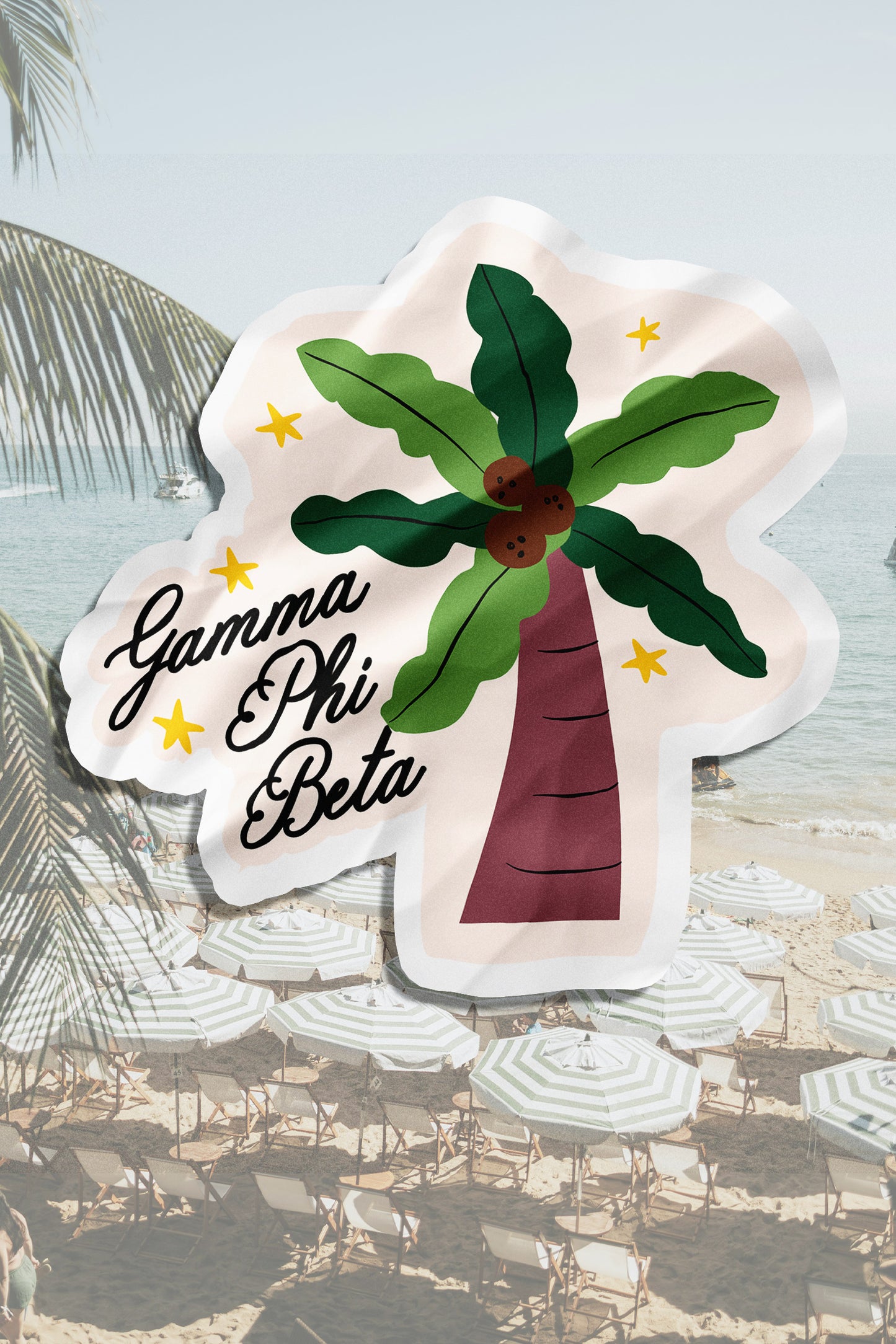Waterproof Palm Tree Sorority Sticker