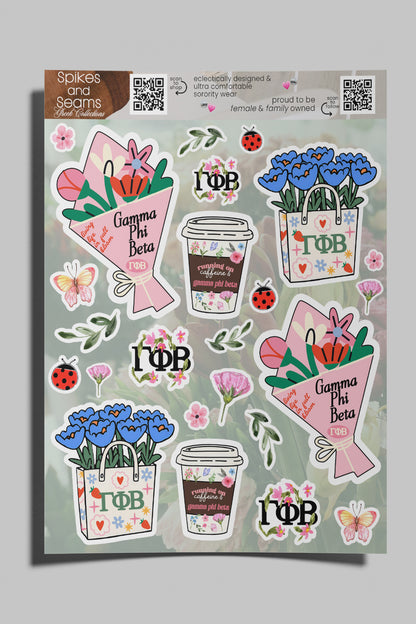 Flower Market Sorority sticker set #21