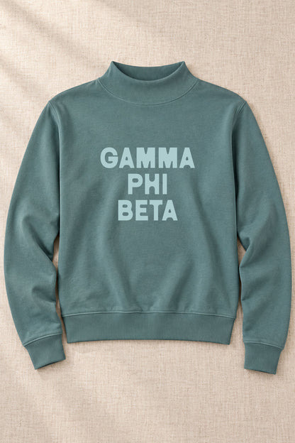 Green Sorority Mockneck