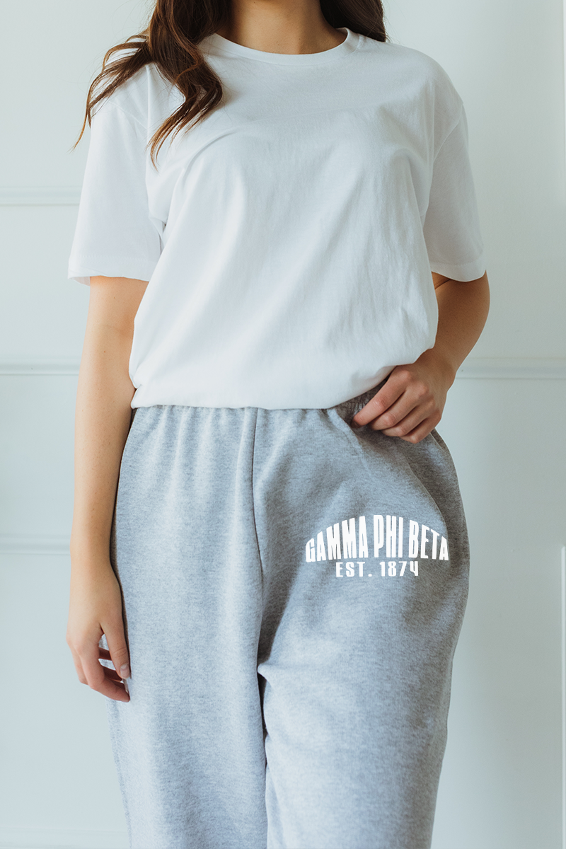Grey sweatpants - Gamma Phi Beta