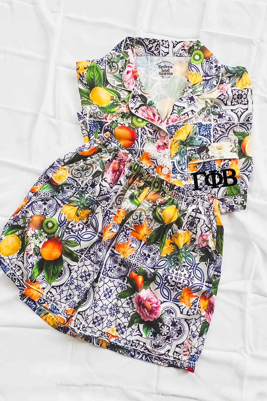 Greek Letter Sicilian Fruit pajamas - Gamma Phi Beta