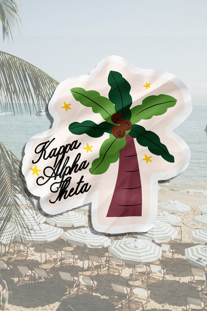 Waterproof Palm Tree Sorority Sticker