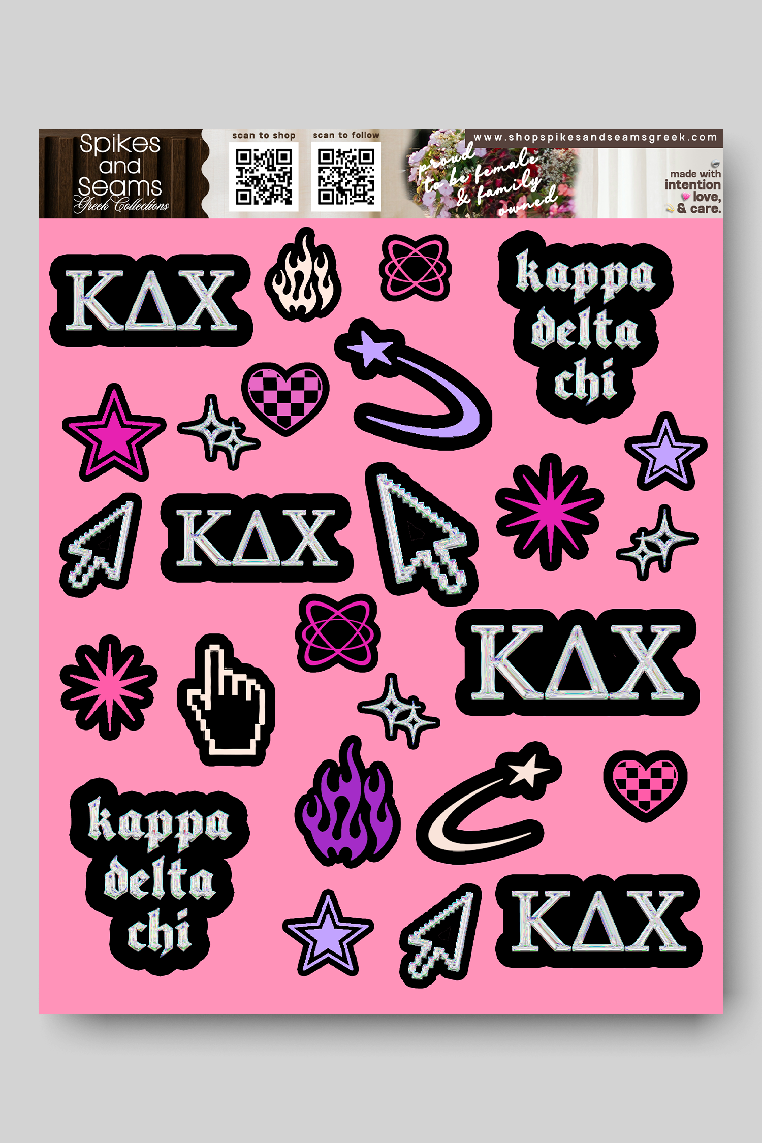 Sorority Sticker Sheet #24 - Kappa Delta Chi