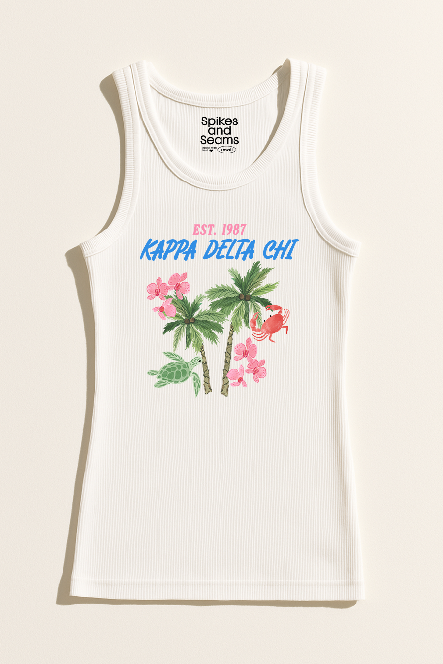 Paradise Palms Ribbed Tank - Kappa Delta Chi