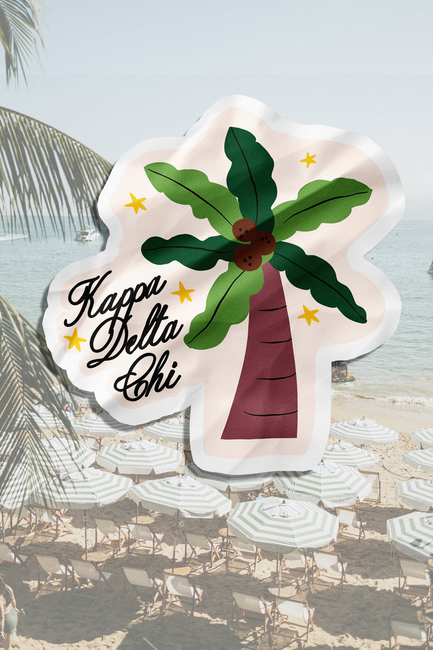 Waterproof Palm Tree Sorority Sticker