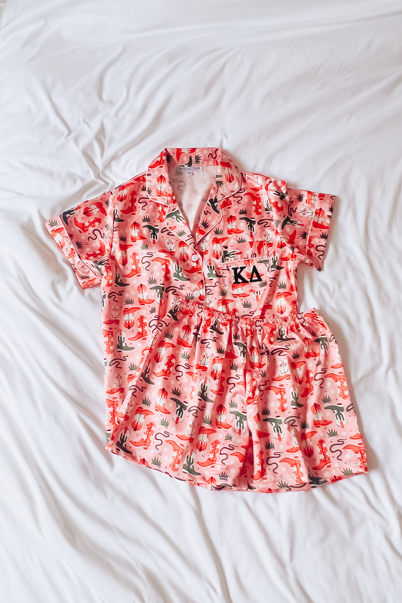Greek Letter Cowboy pajamas - Kappa Delta