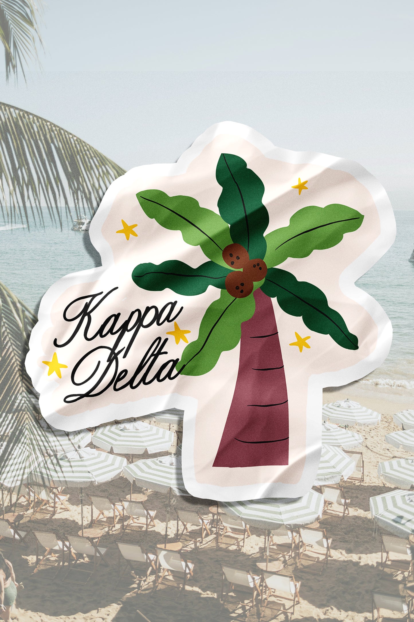 Waterproof Palm Tree Sorority Sticker