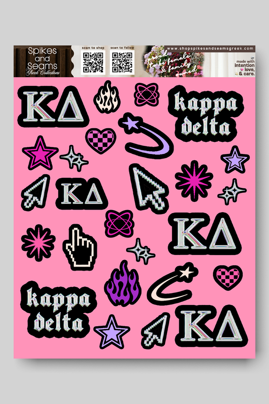 Sorority Sticker Sheet #24 - Kappa Delta