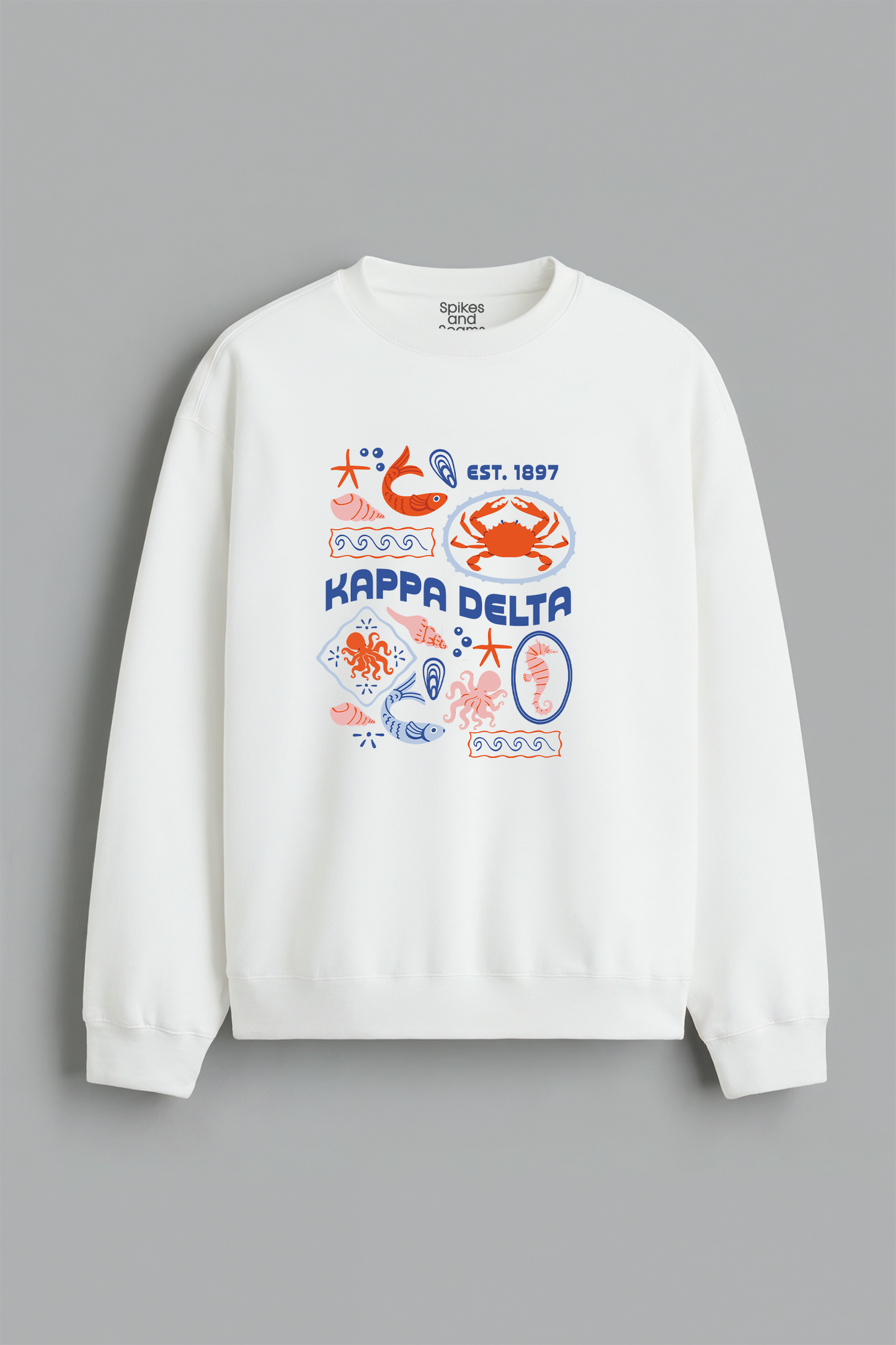 Sorority Ocean Crewneck - Kappa Delta - Spikes and Seams Greek