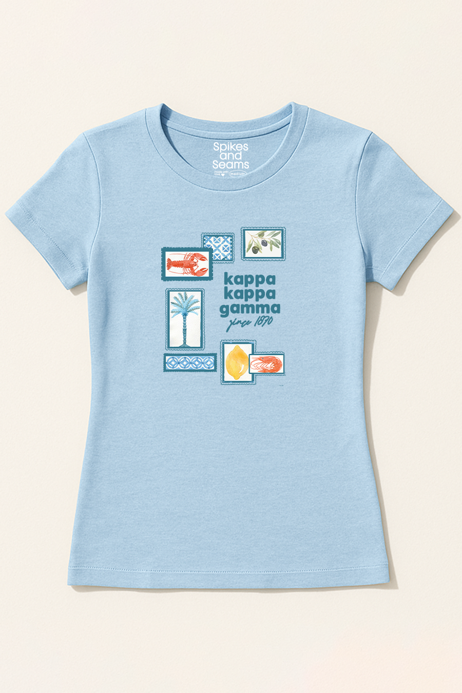 Light Blue Mediterranean Tee - Kappa Kappa Gamma