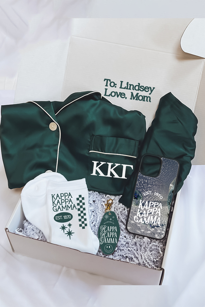 Green Pajamas Gift Box - Kappa Kappa Gamma