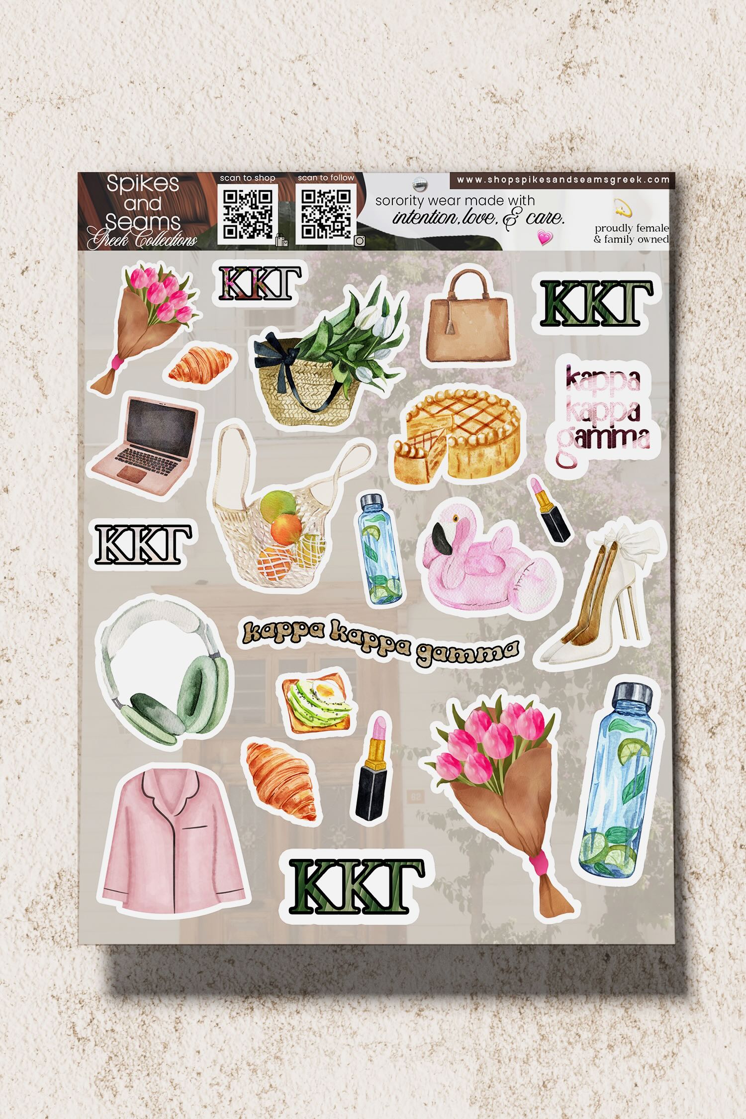 Sorority Sticker Set #22 - Kappa Kappa Gamma