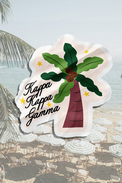 Waterproof Palm Tree Sorority Sticker