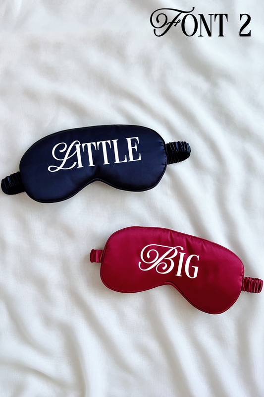 Custom Sleep Mask - Navy & Red