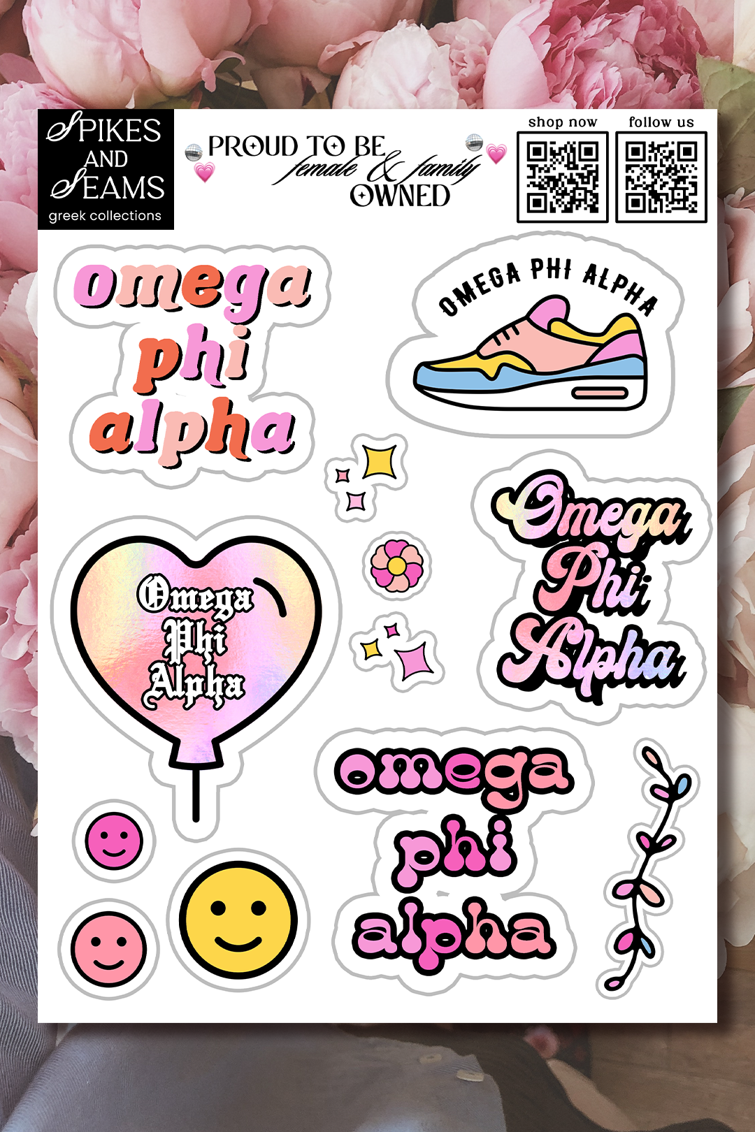 Sticker Sheet #7 - Omega Phi Alpha