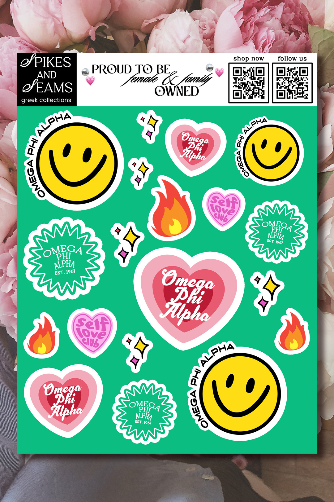 Sticker Sheet #14 - Omega Phi Alpha
