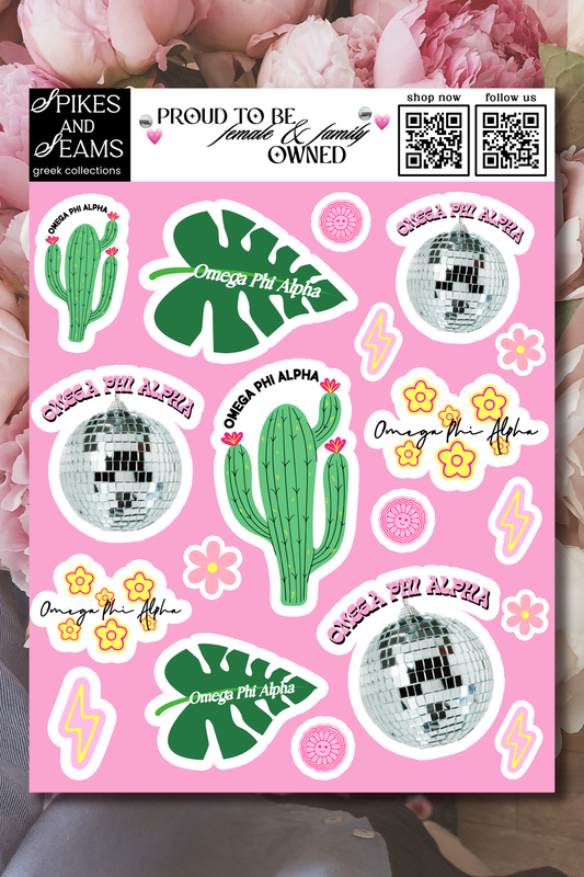 Sticker Sheet #15 - Omega Phi Alpha