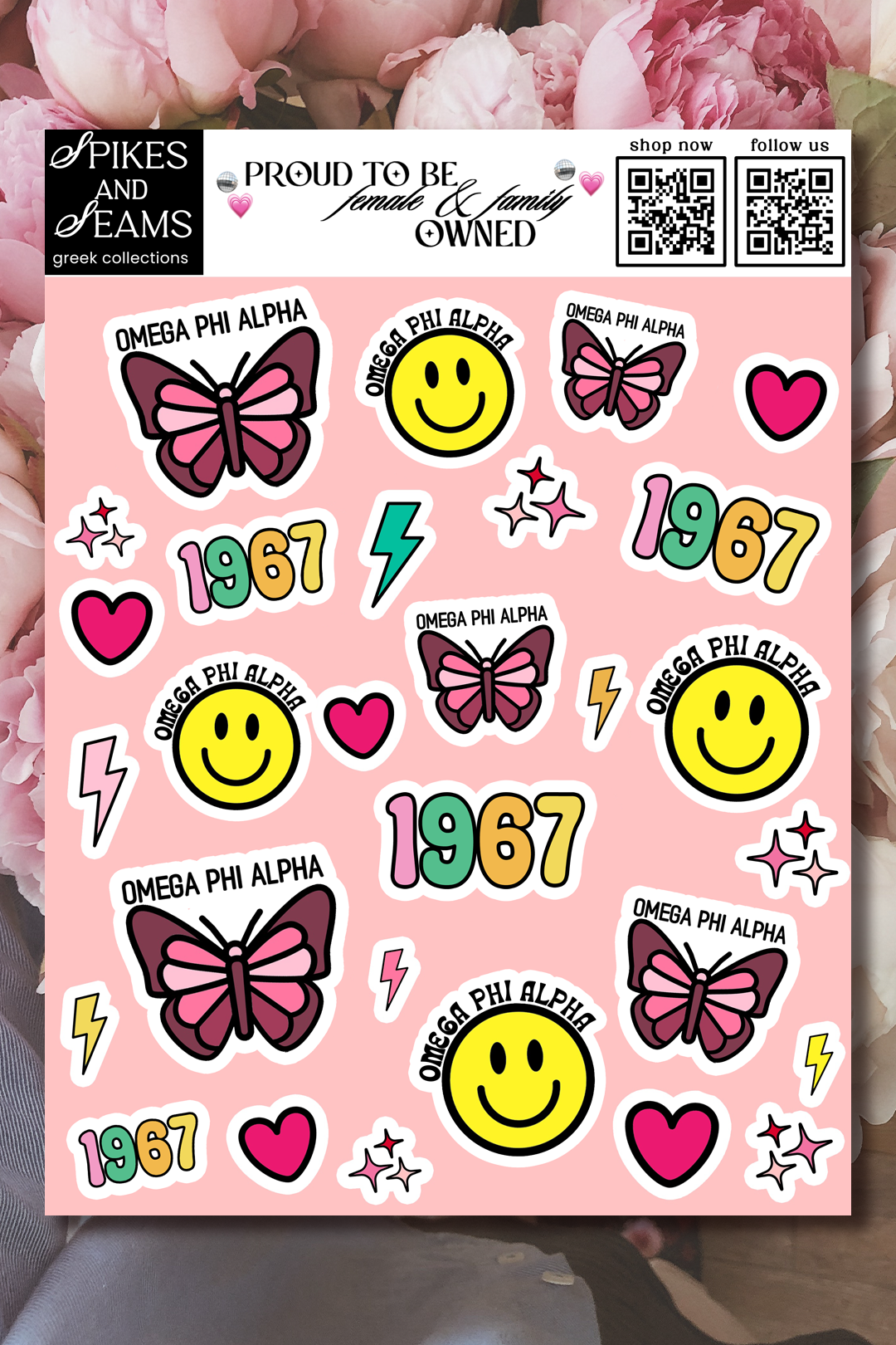 Sticker Sheet #10 - Omega Phi Alpha