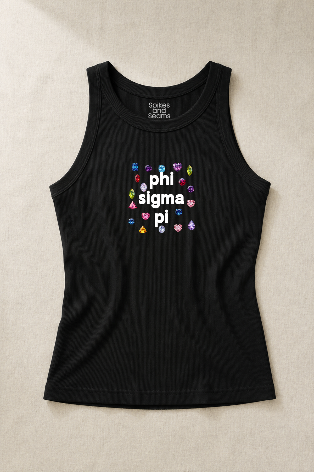 Gems Charcoal Sorority Tank