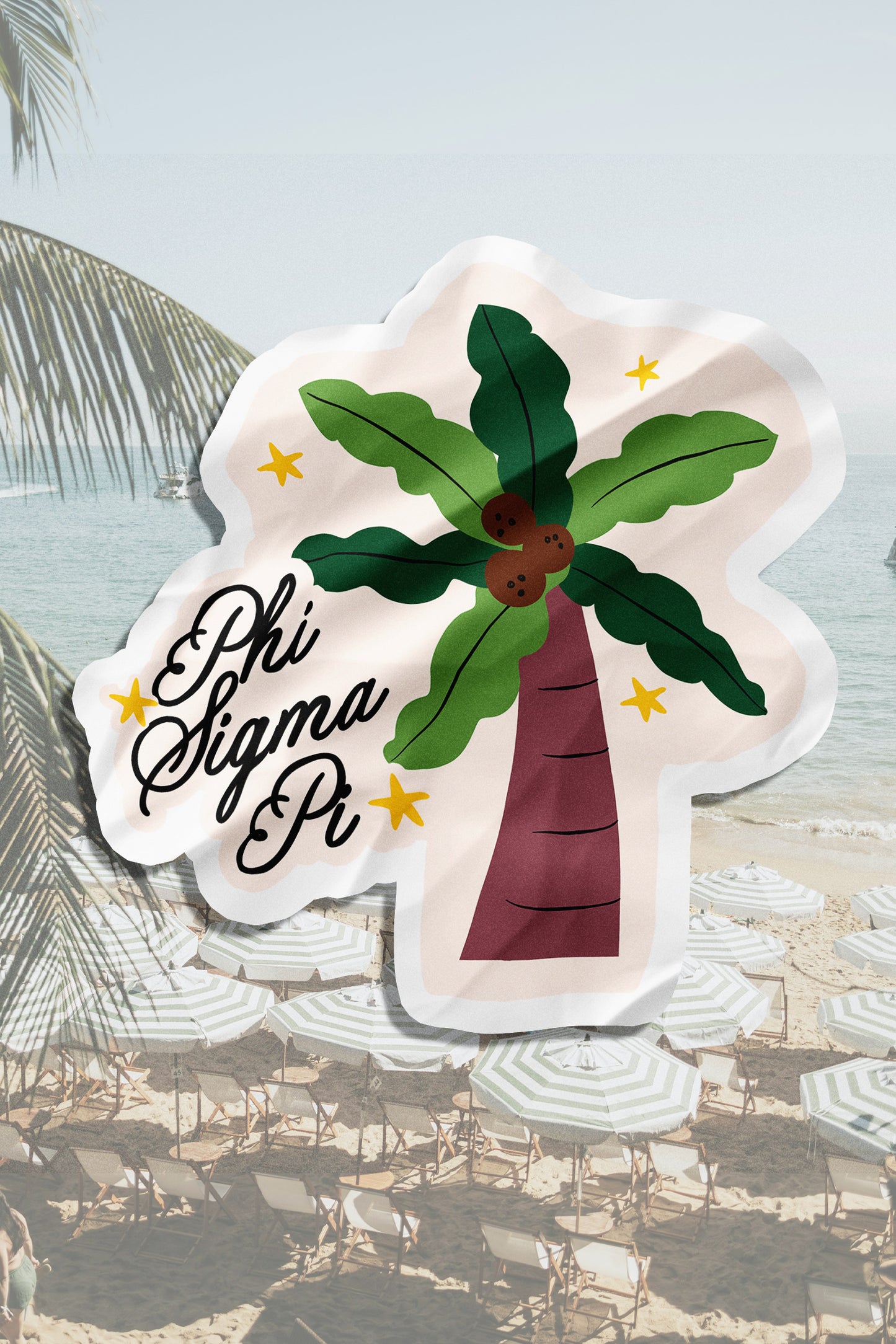 Waterproof Palm Tree Sorority Sticker