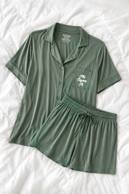 Eucalyptus Modal Pajamas - script text