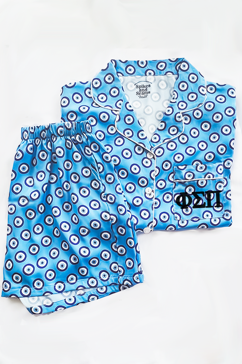 Greek Letter Evil Eye Pajamas - Phi Sigma Pi