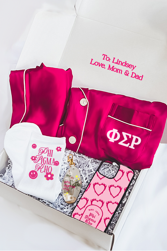 Pink Berry Pajamas Gift Box - Phi Sigma Rho
