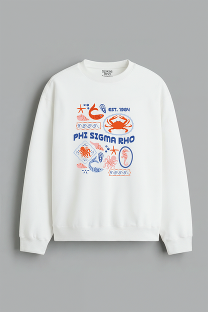 Sorority Ocean Crewneck - Phi Sigma Rho - Spikes and Seams Greek
