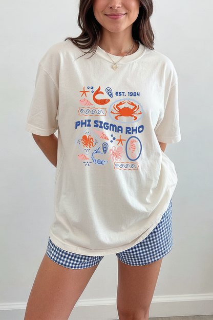 Sorority Ocean Tee - Phi Sigma Rho