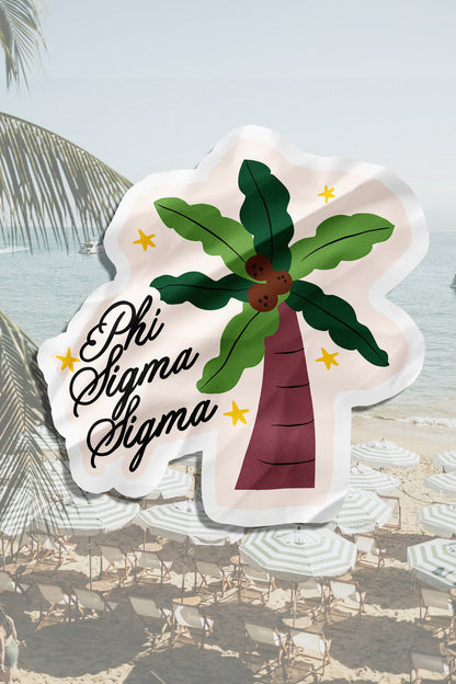 Waterproof Palm Tree Sorority Sticker
