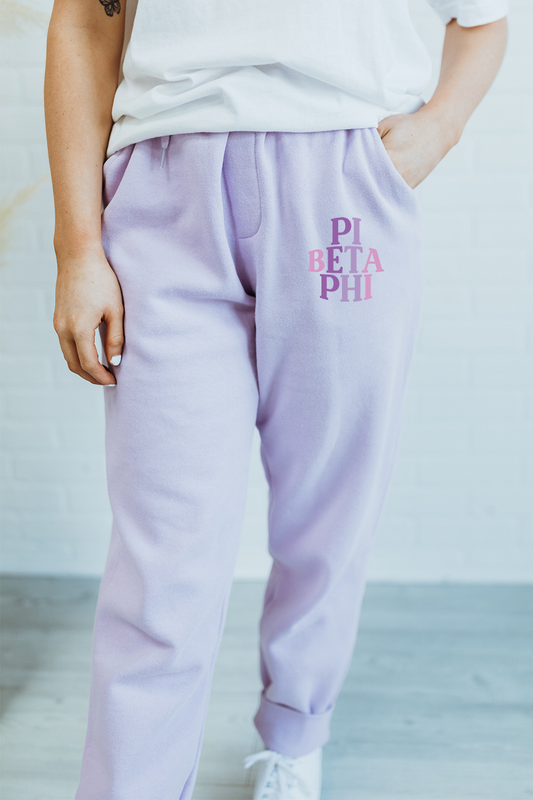 Purple Palette sweatpants - Pi Beta Phi