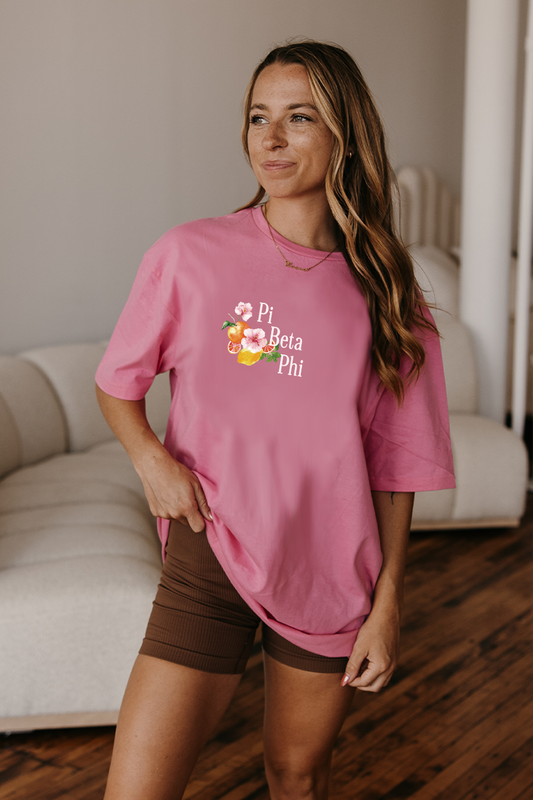 Pink Tangerine tee - Pi Beta Phi