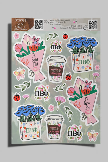 Flower Market Sorority sticker set #21