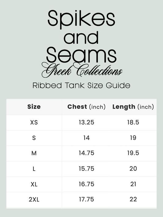 Blueberry Cake Sorority Micro Tank - Alpha Omicron Pi - Spikes and Seams Greek