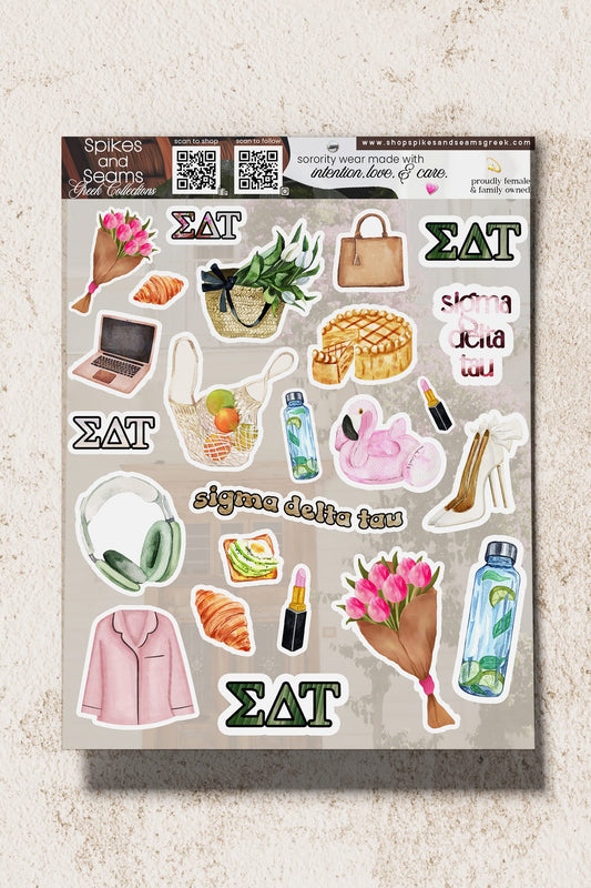 Sorority Sticker Set #22 - Sigma Delta Tau