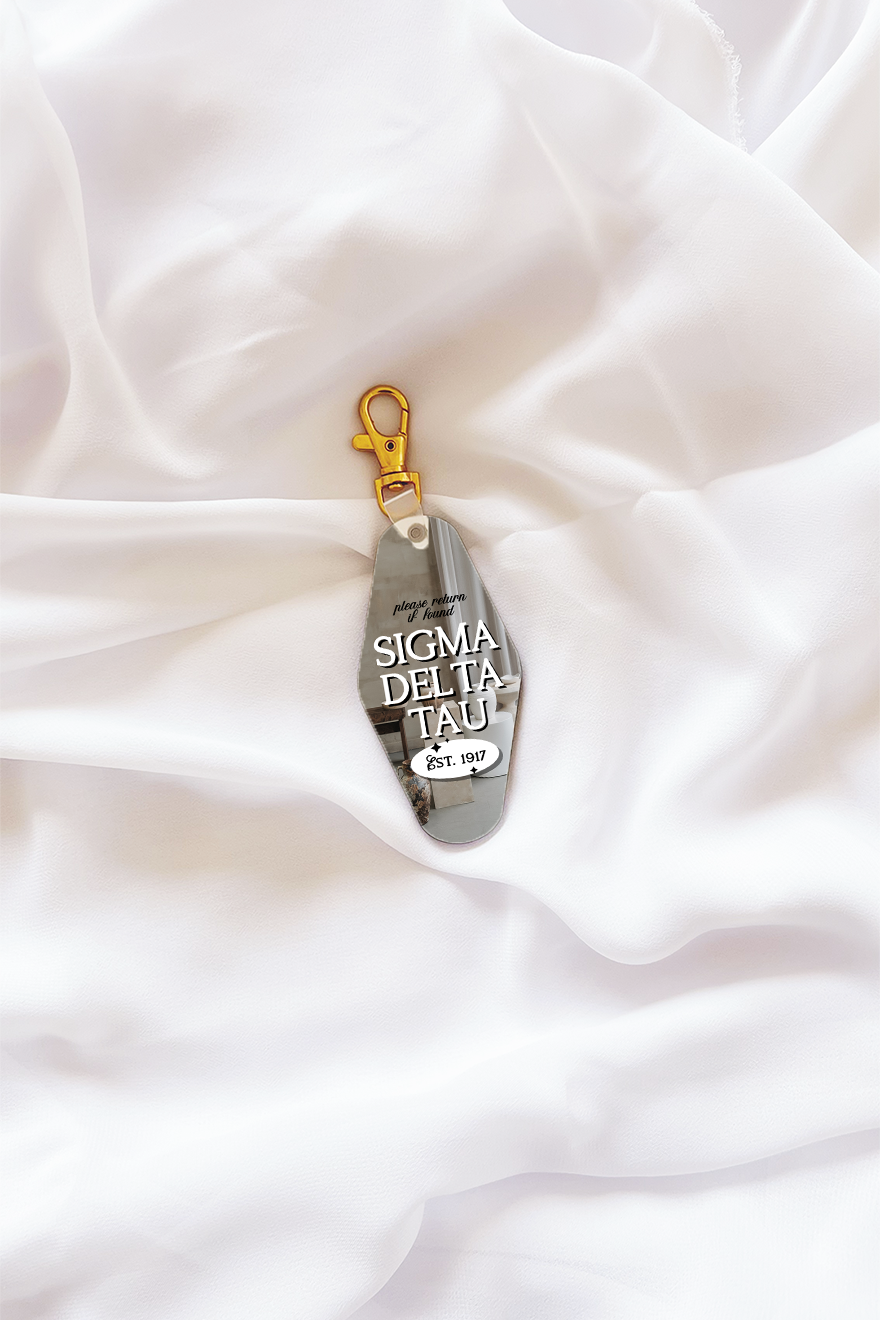 Beige Vases Keychain - Sigma Delta Tau