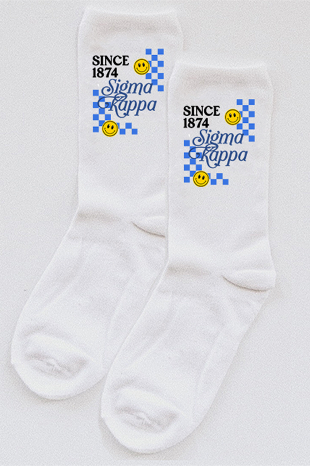Blue Checkered socks