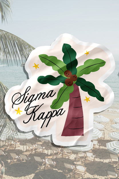 Waterproof Palm Tree Sorority Sticker
