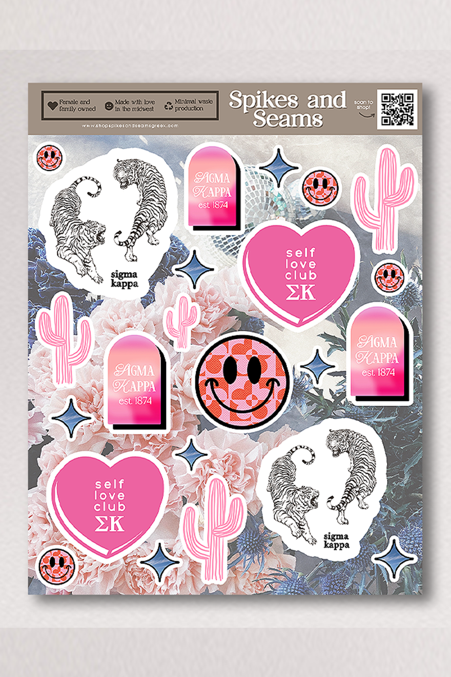 Sticker Sheet #18 - Sigma Kappa