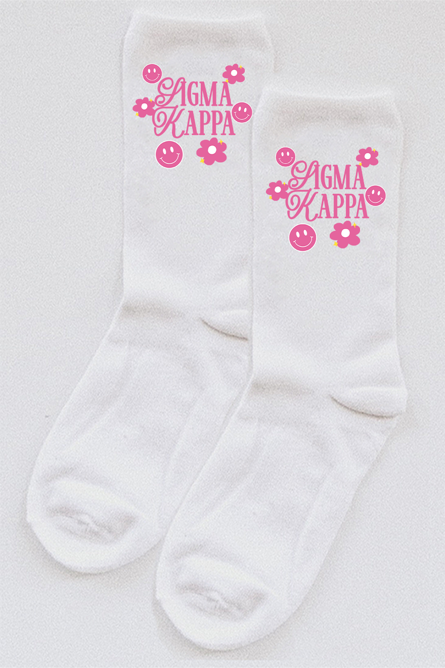 Pink Accent socks - Sigma Kappa