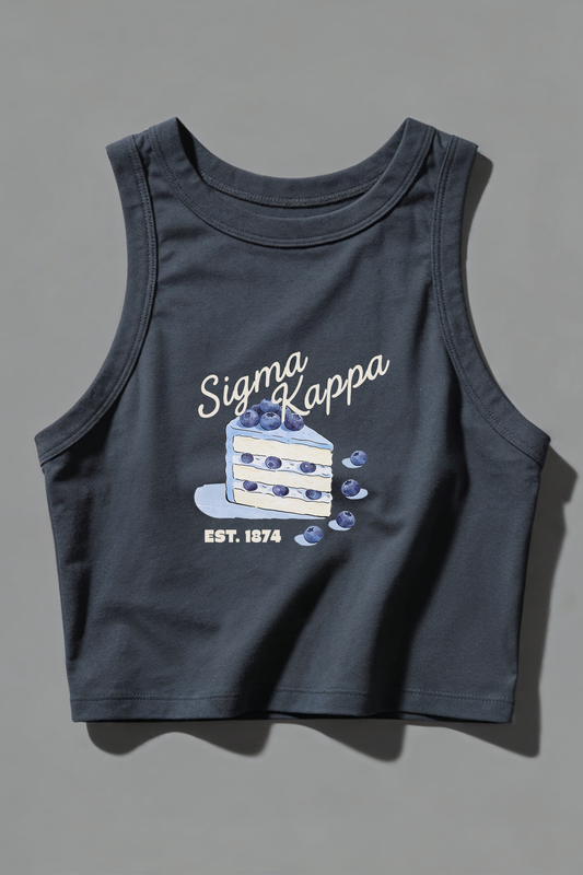 Blueberry Cake Sorority Micro Tank - Sigma Kappa
