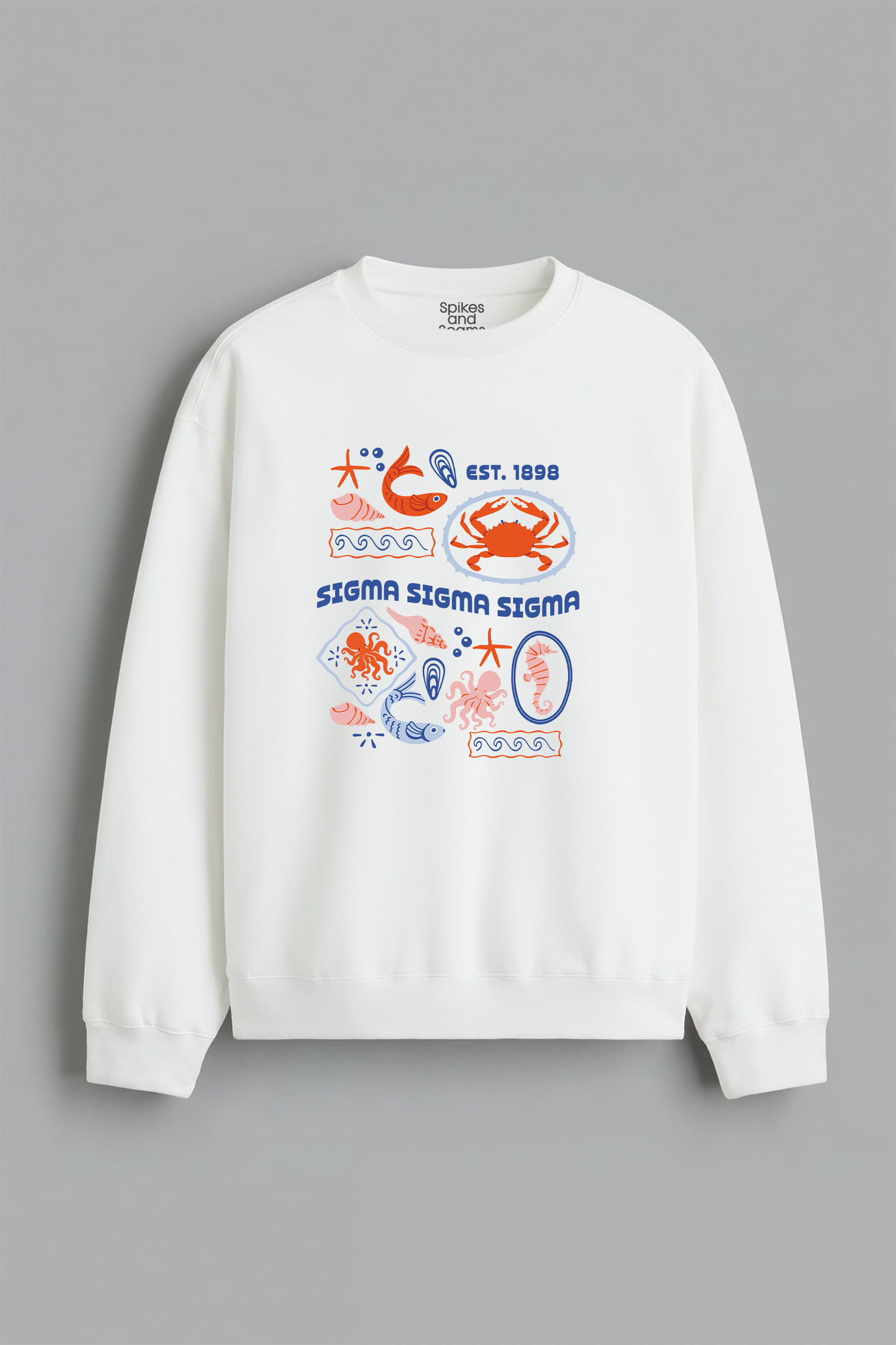 Sorority Ocean Crewneck - Sigma Sigma Sigma - Spikes and Seams Greek