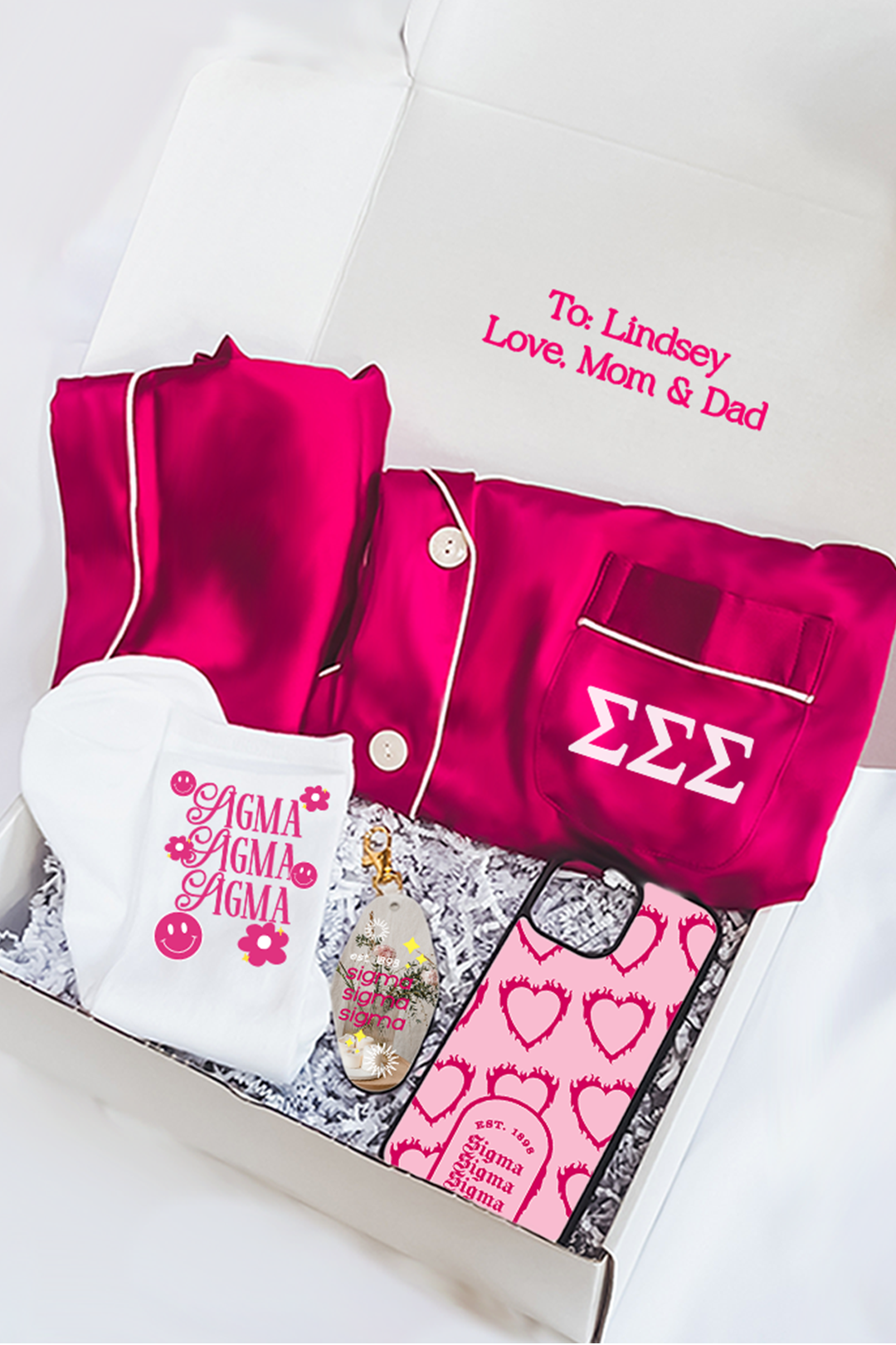 Pink Berry Pajamas Gift Box - Sigma Sigma Sigma