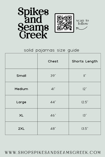 Black Script font Pajamas - Sigma Kappa