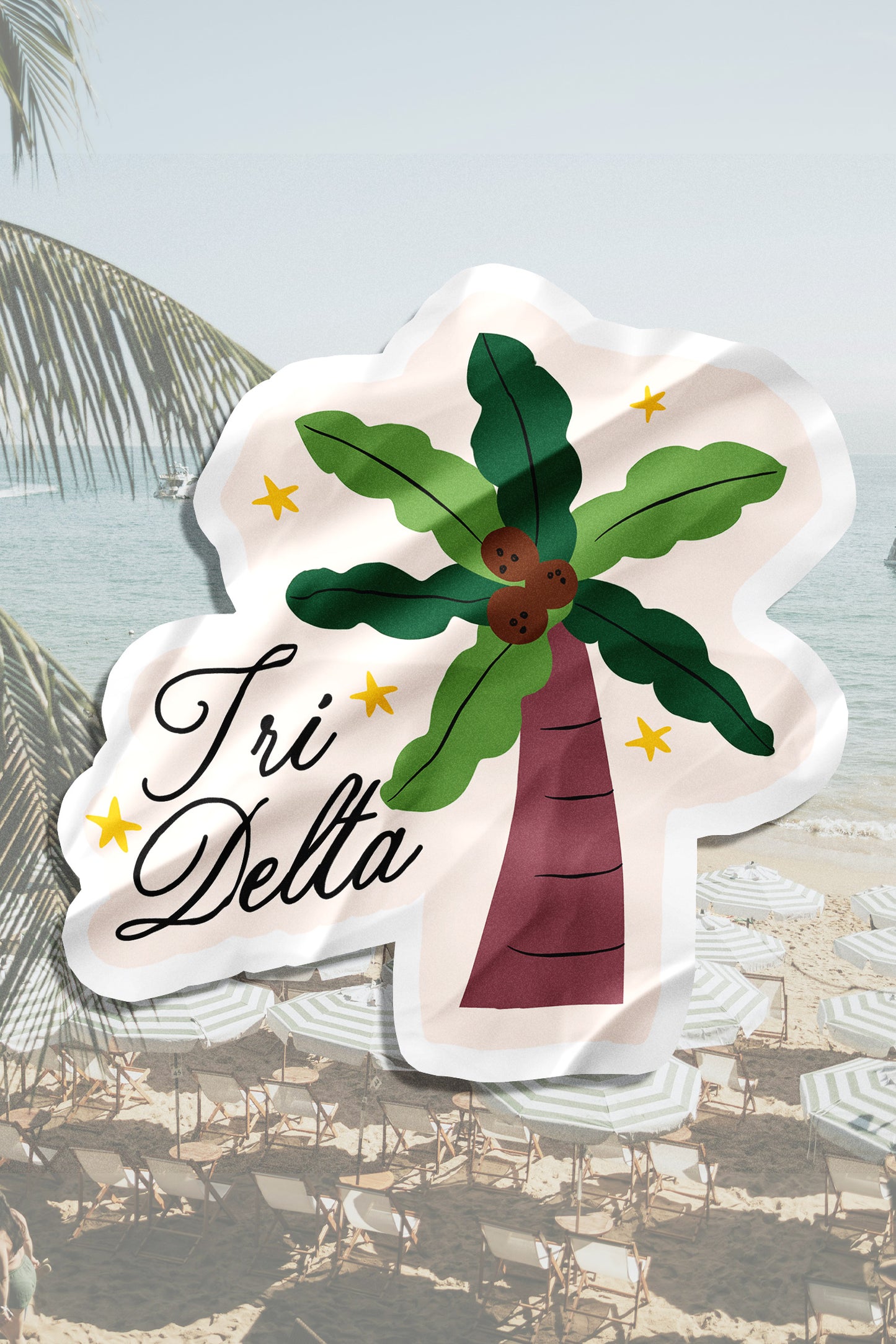 Waterproof Palm Tree Sorority Sticker