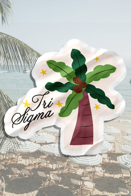 Waterproof Palm Tree Sorority Sticker