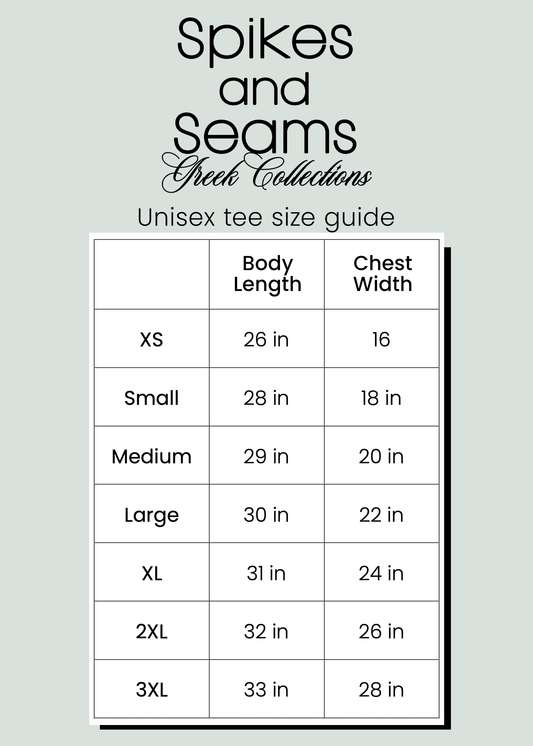 Cottage Core Tee - Delta Delta Delta - Spikes and Seams Greek
