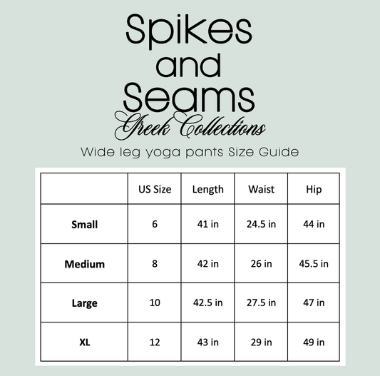 Greek Letter Yellow Yoga Pants - Zeta Tau Alpha - Spikes and Seams Greek