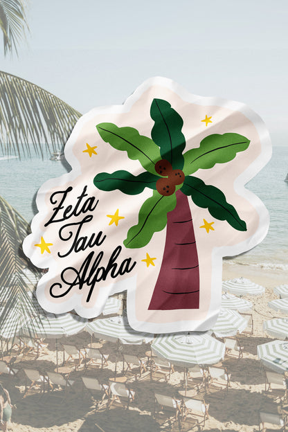 Waterproof Palm Tree Sorority Sticker