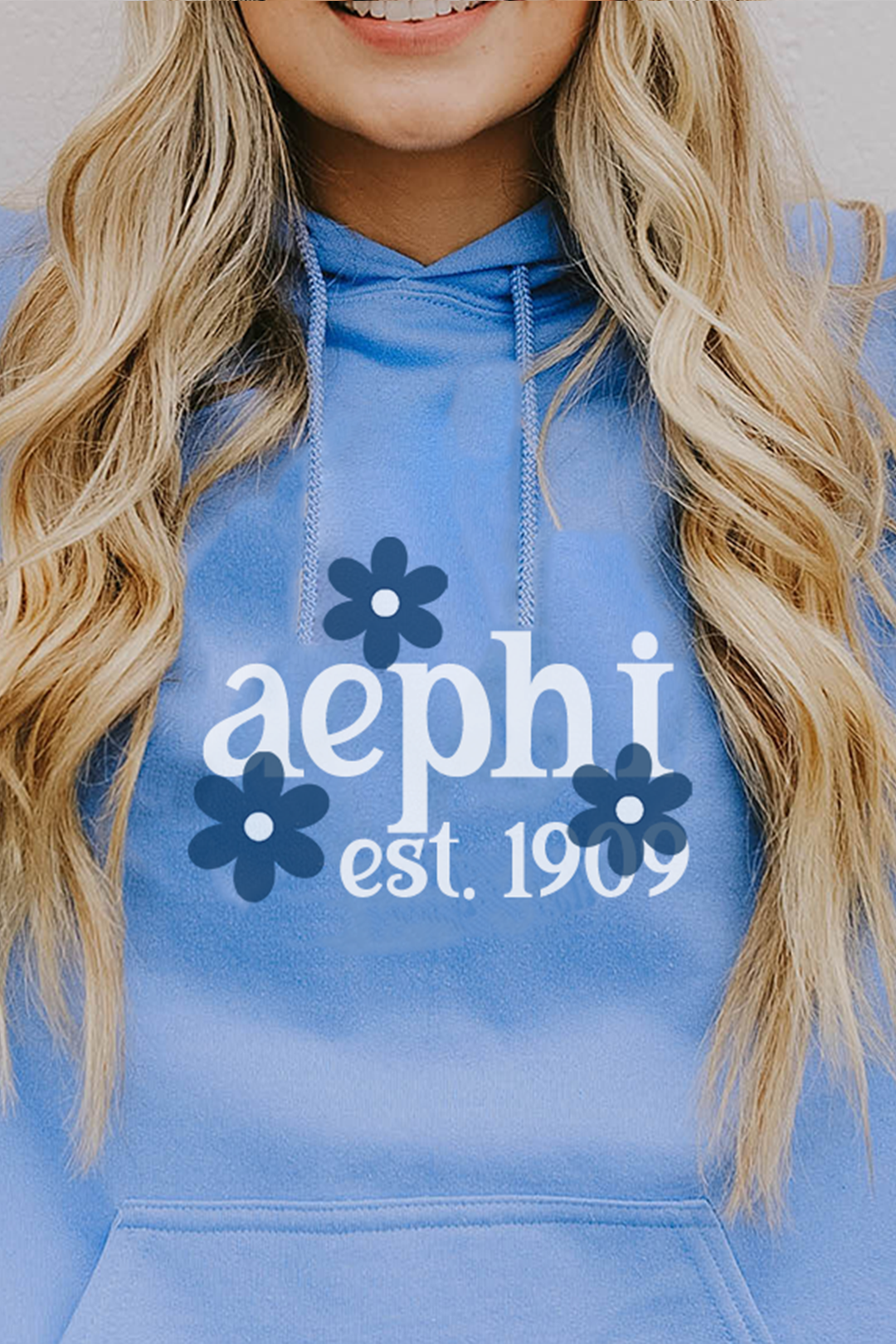 Blue Daisy hoodie - AEPHI
